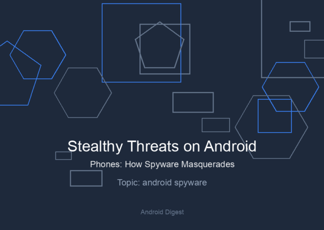 Stealthy Threats on Android Phones: How Spyware Masquerades as Your Favorite Apps