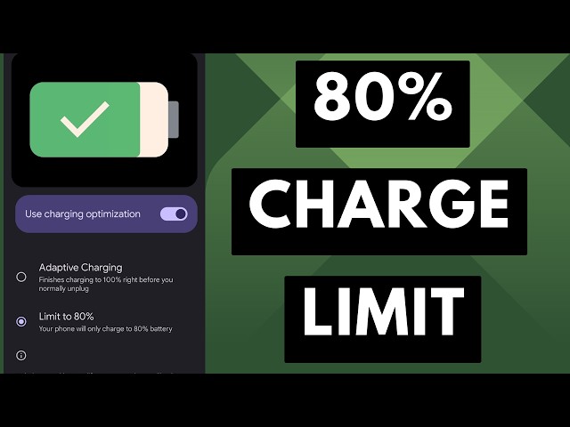Android battery charging - How to Limit Google Pixel Charging to 80% in Android 15? - YouTube