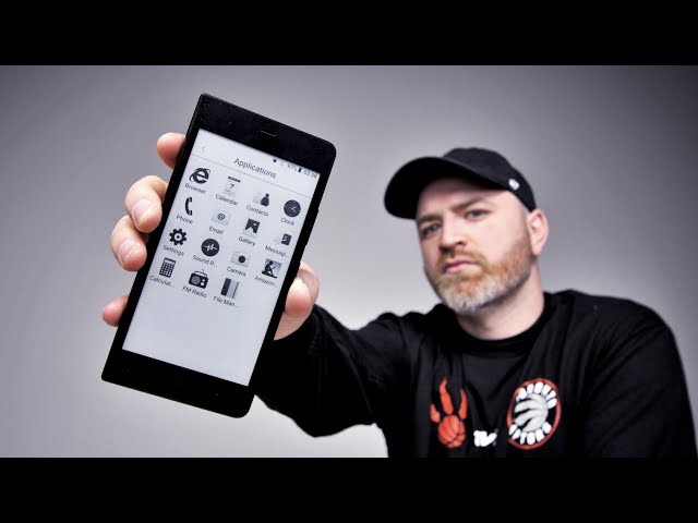 E-Ink smartphone - The E-Ink Smartphone - One Charge Lasts Two Weeks - YouTube