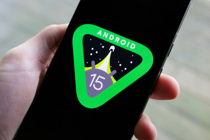 Android 15 logo on smartphone screen - A new Android 15 update just launched. Here's everything that's new