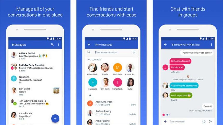 Google Messages app on Android phone - Google's 'Android Messages' app to let users SMS from web using ...