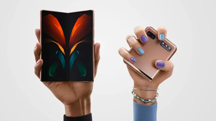 Foldable smartphone in hand - Samsung Doubles Down on Foldable Phones in Ad Campaign