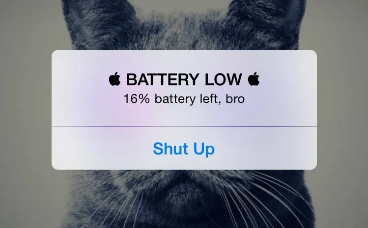 smartphone with low battery warning - Take Full Control Over “Low Battery” Alerts on Your iPhone << iOS ...