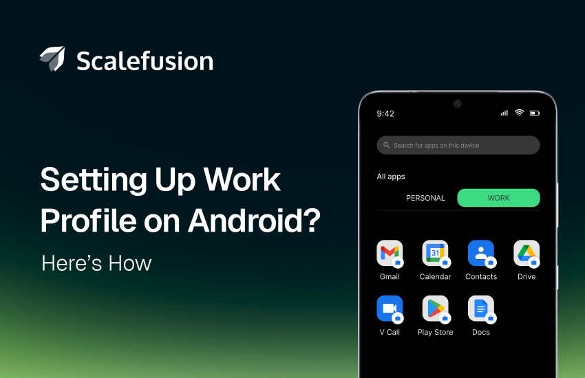 smartphone with work and personal profiles - How to Set Up Work Profile on Android Device?