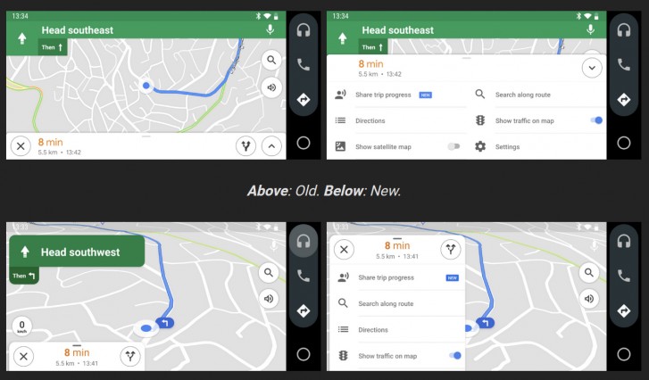 Google Maps Android Auto - Google Maps gets updated UI for Android Auto on smartphone ...